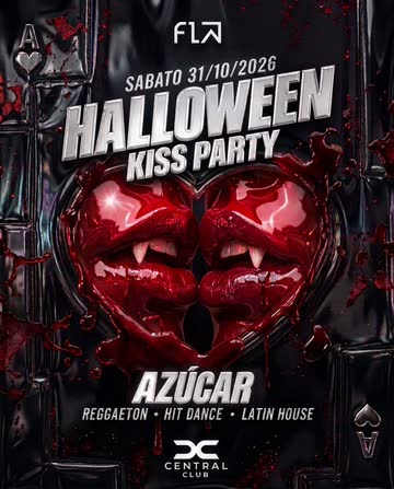Locandina HALLOWEEN KISS PARTY: festa di Halloween a Firenze sabato 31 ottobre 2026 al Central Club